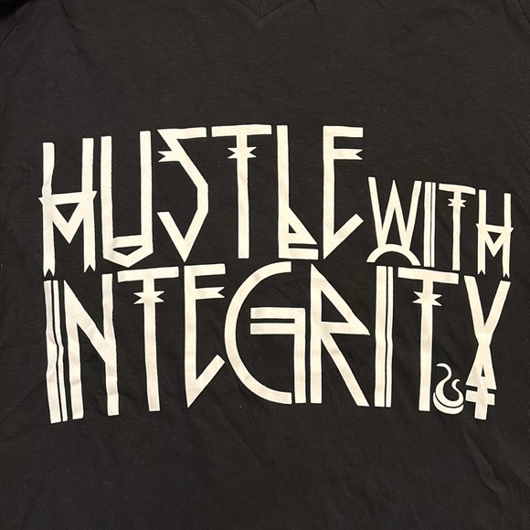 Fatbol "Hustle with Integrity" V Neck Tee - Picture 2 of 5